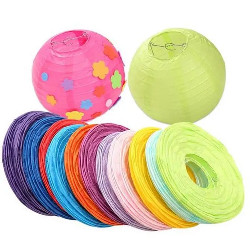 Japanese Lantern Paper - 8 '' (20 センチメートル) 中国紙ランタンラウンドランプウェディングパーティー装飾グリムフェスティバル装飾ランピオンパーティースカルドフィッシュレッドランタン
