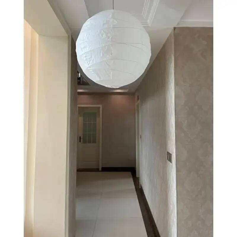 30cm/12インチの球形の大きな丸い白いランタン、不規則な - Japanese Lantern Paper のレビューと価格
