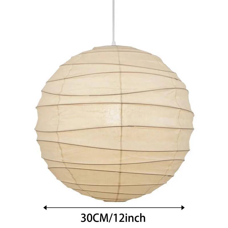 30cm/12インチの球形の大きな丸い白いランタン、不規則な - Japanese Lantern Paper のレビューと価格