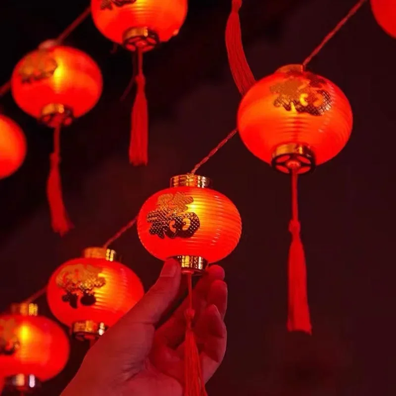 新年 LED ランタン照明ストリング装飾漢字プラスチックボー - Japanese Lantern Paper のレビューと価格