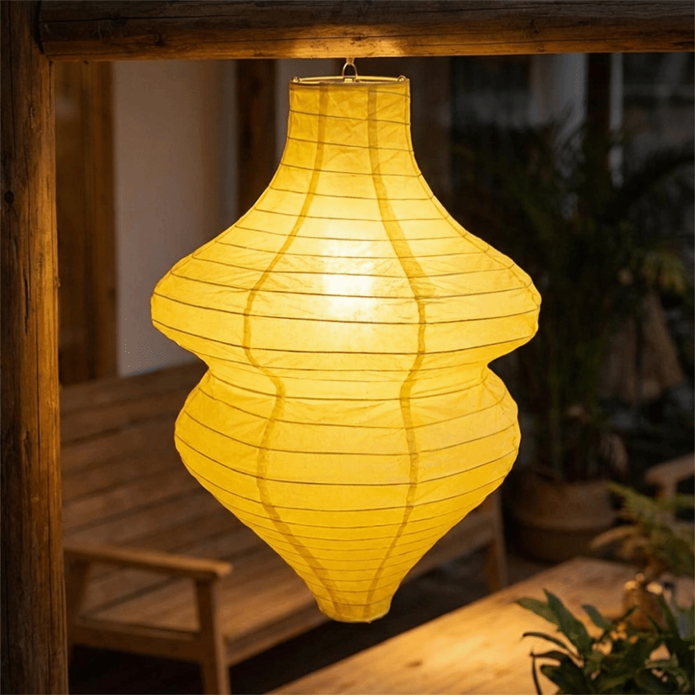クリエイティブヴィンテージフラワーボトルランタン手作りフェス - Japanese Lantern Paper のレビューと価格